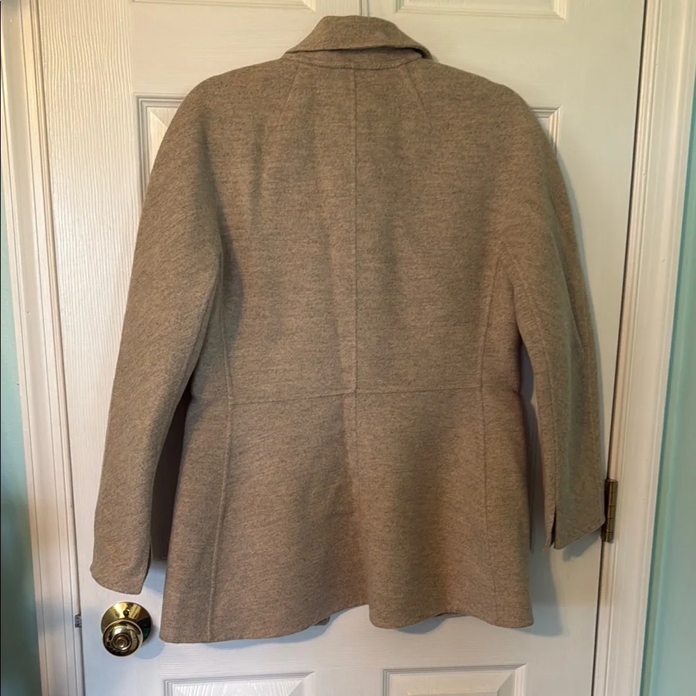 St. John Tan Blazer Tailored Professional Suit Jacket - Picture 7 of 14